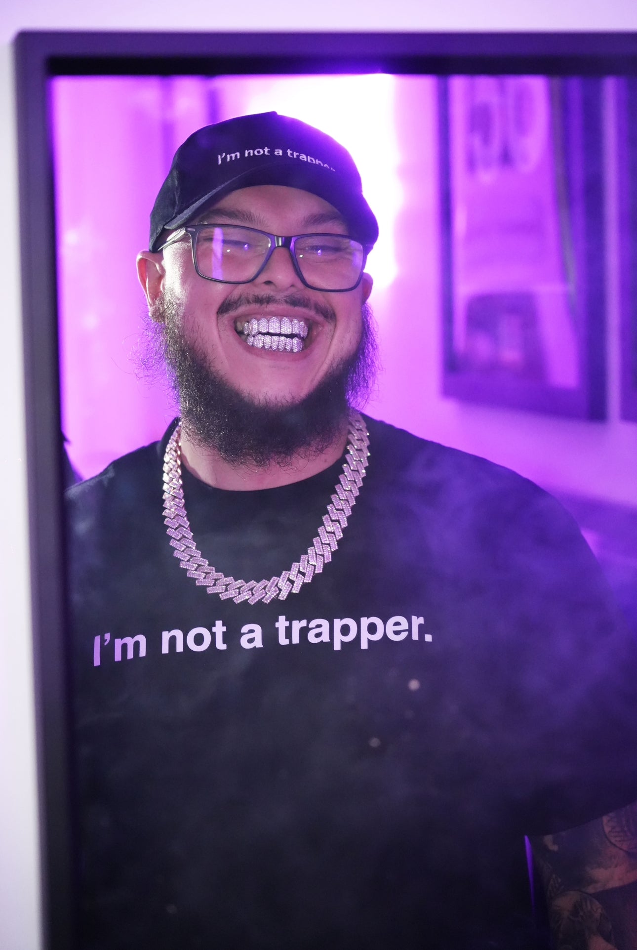 I’m not a trapper. T shirt (black)