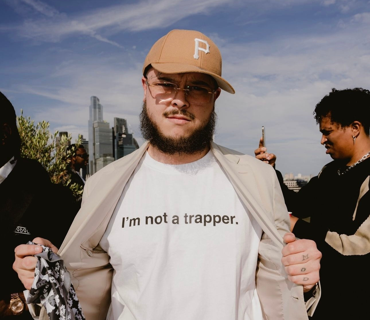 I’m not a trapper. T shirt. (white)