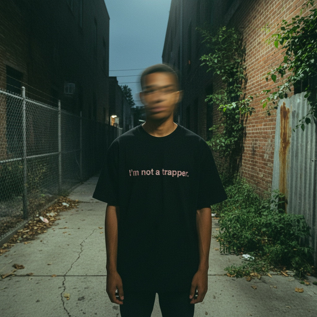 I’m not a trapper. Ticket Tee (black)